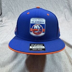 New York Islanders Hat Cap Snap Back‎ Blue Orange NHL Hockey Mens One Size